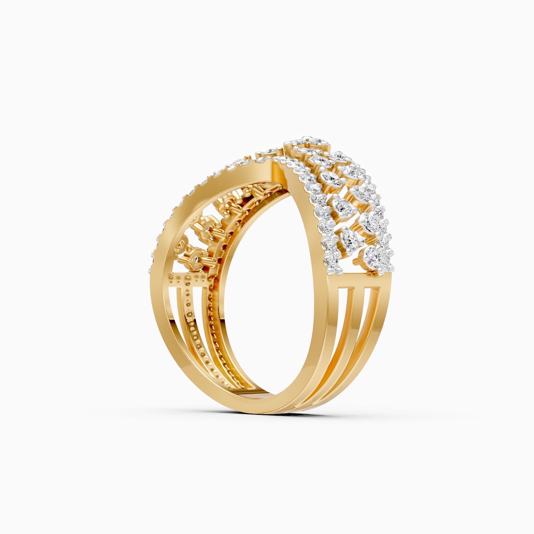 Crown Charm Lab Grown Diamond Ring